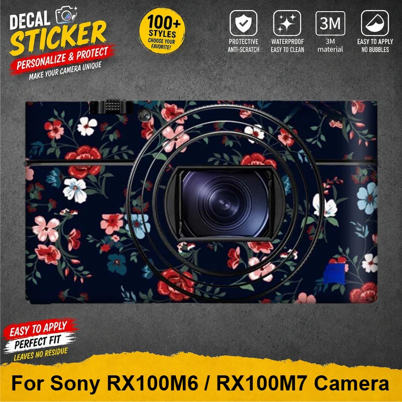 For Sony DSC-RX100M6 DSC-RX100M7 Decal Skin Vinyl Wrap Film Lens Body Protective Sticker Coat RX100M6 RX100M7 RX100 M6 RX100 M7