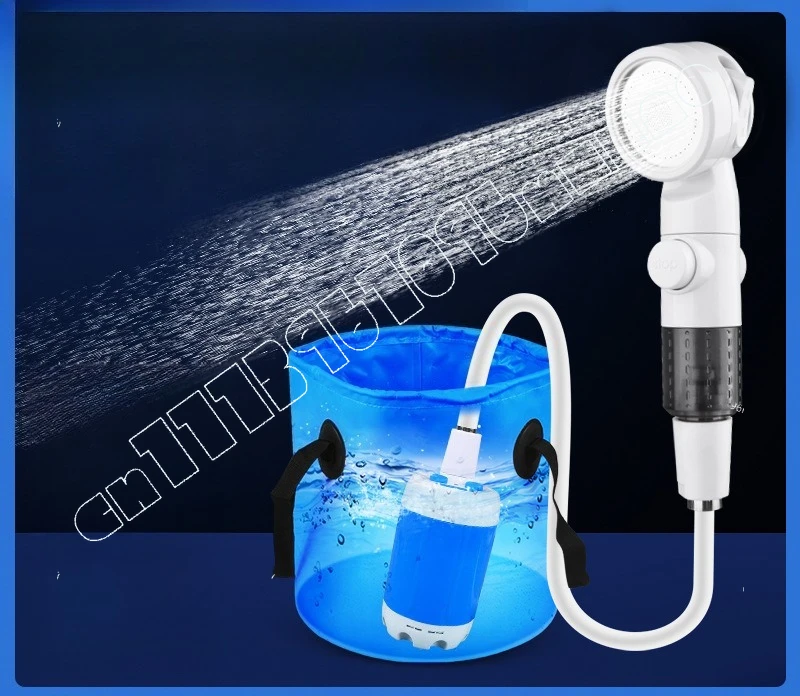 

Outdoor Bathing Artifact Convenient Dormitory Camping Shower Wireless Bathing Device Rechargeable Water Pump