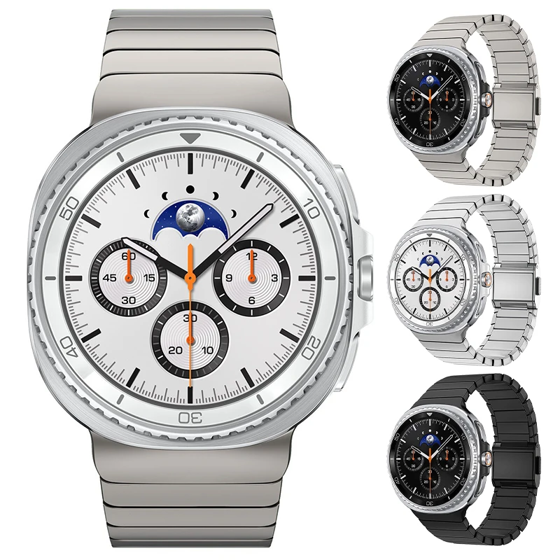 

Luxury Titanium Magnetic Strap for Samsung Galaxy Watch 8 40mm 44mm 8Classic 46mm Wristband for Galaxy Watch Ultra 47mm Bracelet