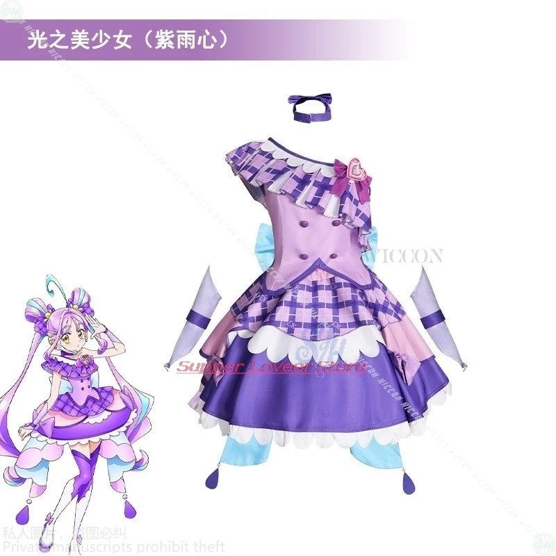 Anime Cosplay Shigure Kokoro Cosplay bonito Anime cura y ídolo Precure Jirai Kei mujeres Hanlloween trajes