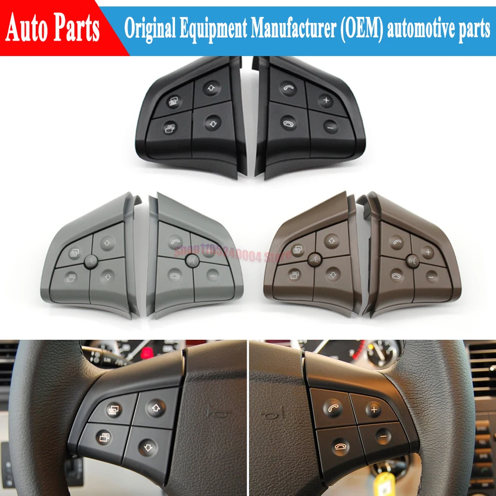 For Mercedes Benz W164 W245 W251 2006-2009 ML300 ML350 ML400 ML450 Car Steering Wheel Multi-function Phone Button Control Kit