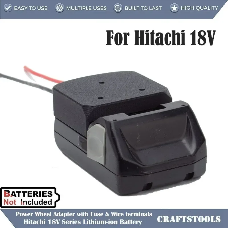 Imagem -02 - Adaptador de Bateria de Lítio Hikoki 18v Series para Rodas Elétricas Atualização Faça Você Mesmo 14awg Bateria Não Incluída