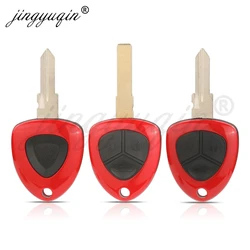 jingyuqin for Ferrari 458 F430 612 Key Shell 1/3 Button Uncut Blank Blade Smart Remote Key Cover Case Replacement Fob