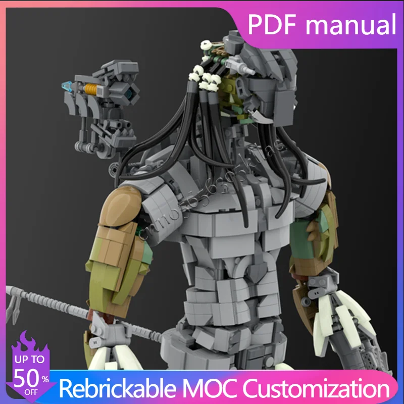 

2443PCS MOC Creative Customize Exquisite Gray Combat Alien Building Blocks Model Educational Assembly Toy For Boys Birthday Gift