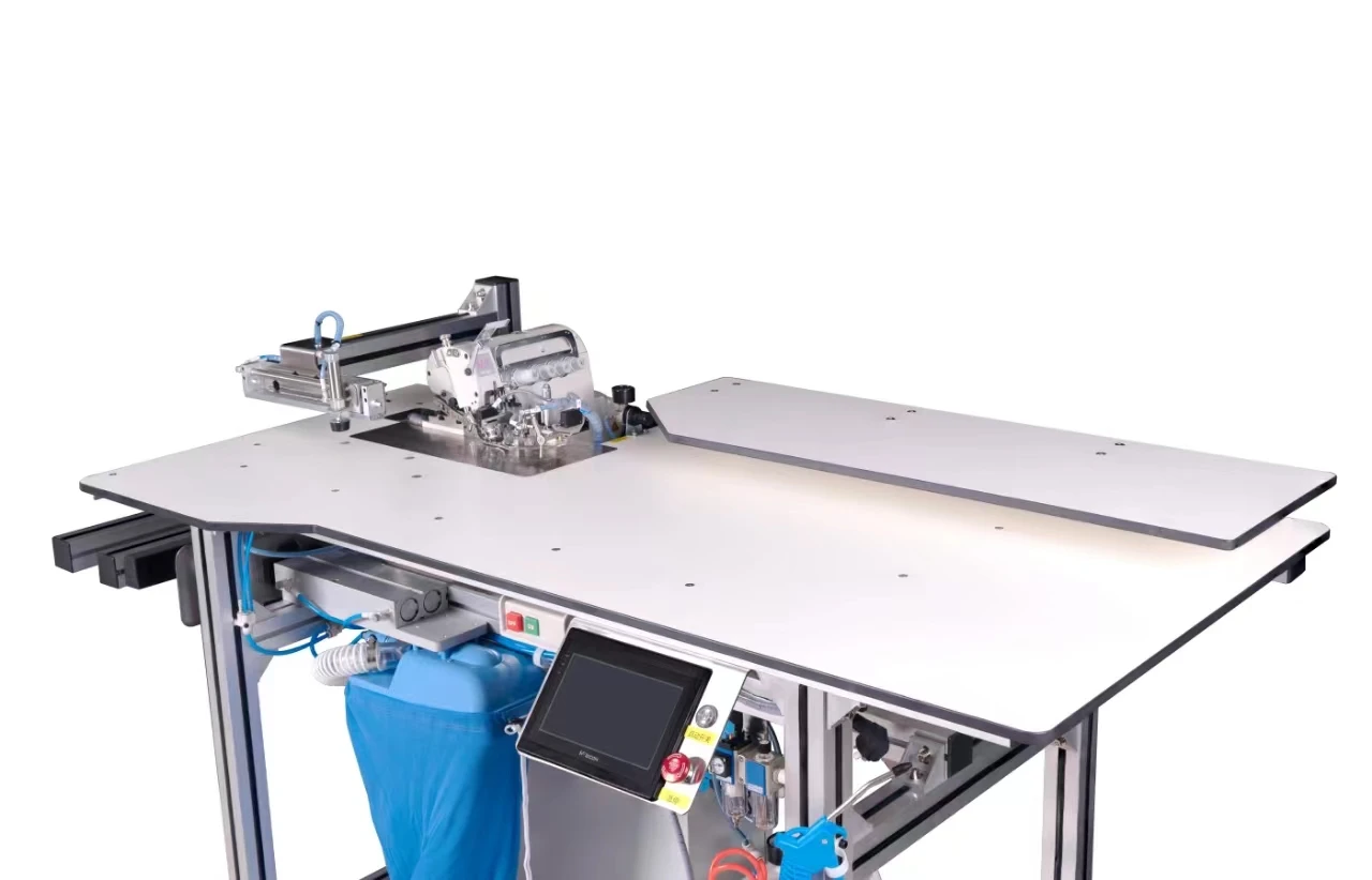 CP-5214 High Speed Automatic Threading And Hemming Overlock Sewing Machine For Pants And Skirts