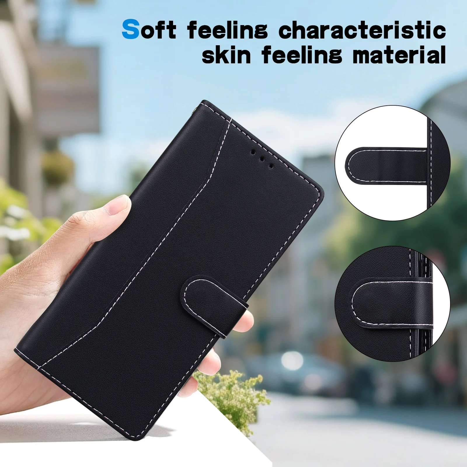 Magnetic Flip Leather Wallet Case For Motorola Moto G04 G04S G05 G15 G10 G20 G30 G13 G14 G22 G23 G31 G32 G34 G35 G24 Power view 2