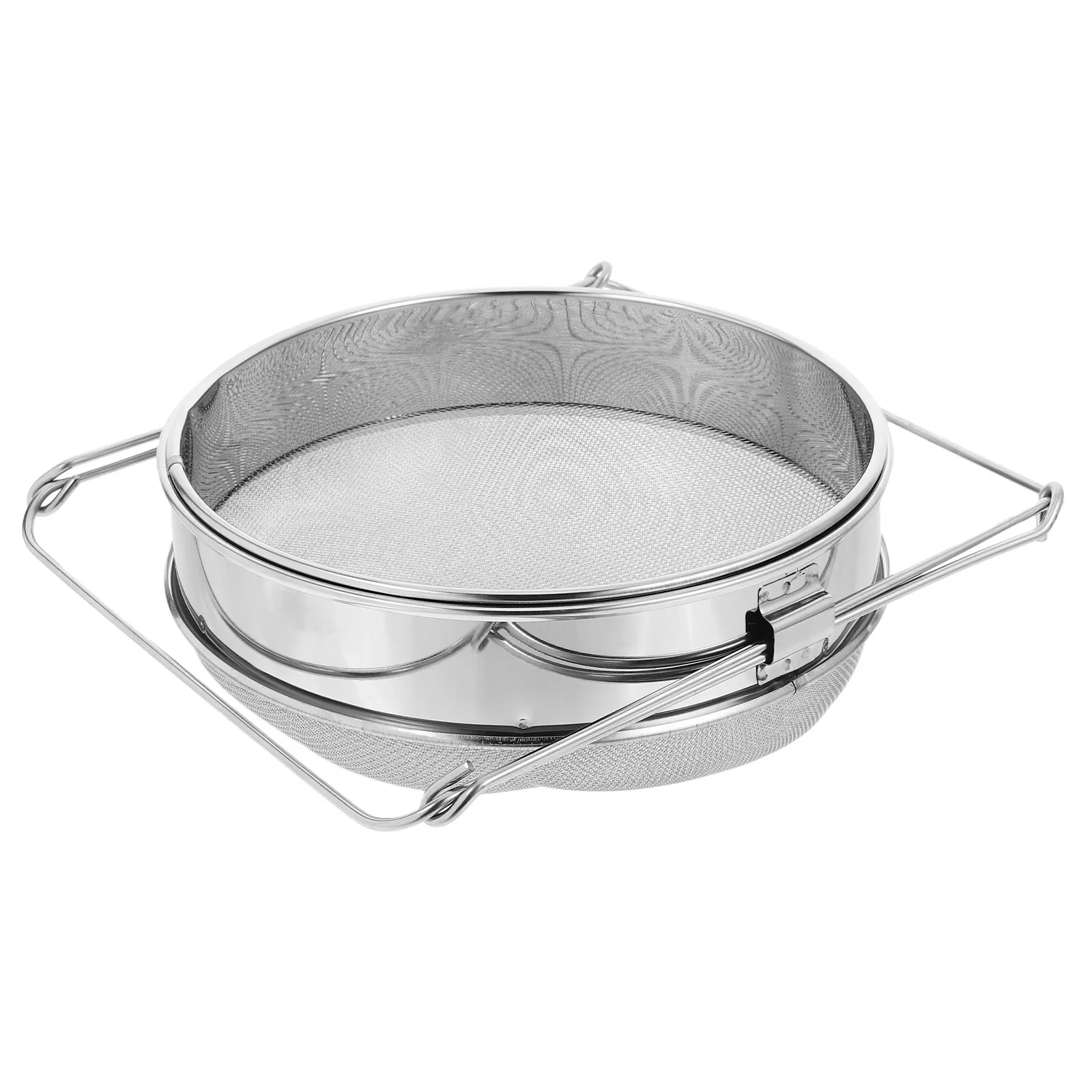 2Pcs Stainless Steel Honey Strainer Double Layer Fine Mesh Filter Honey Harvesting Equipment Beekeeping Tools Bee Hive Tool