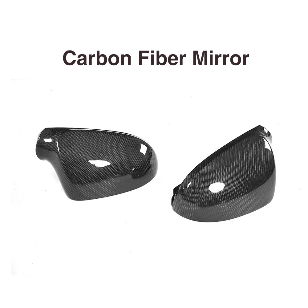 Carbon Fiber Side Rearview Mirror Covers For Volkswagen Passat R36 2006 - 2011 Without Lane Assist Replacement Mirror Covers