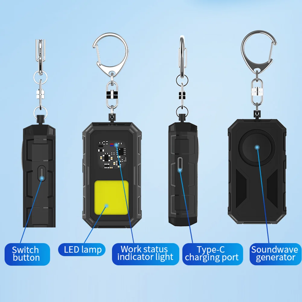 LED Sonic Muggenmelk met Haak Outdoor Muggenmelk Draagbare Ultrasone Muggenmelk voor Kinderen en Volwassenen