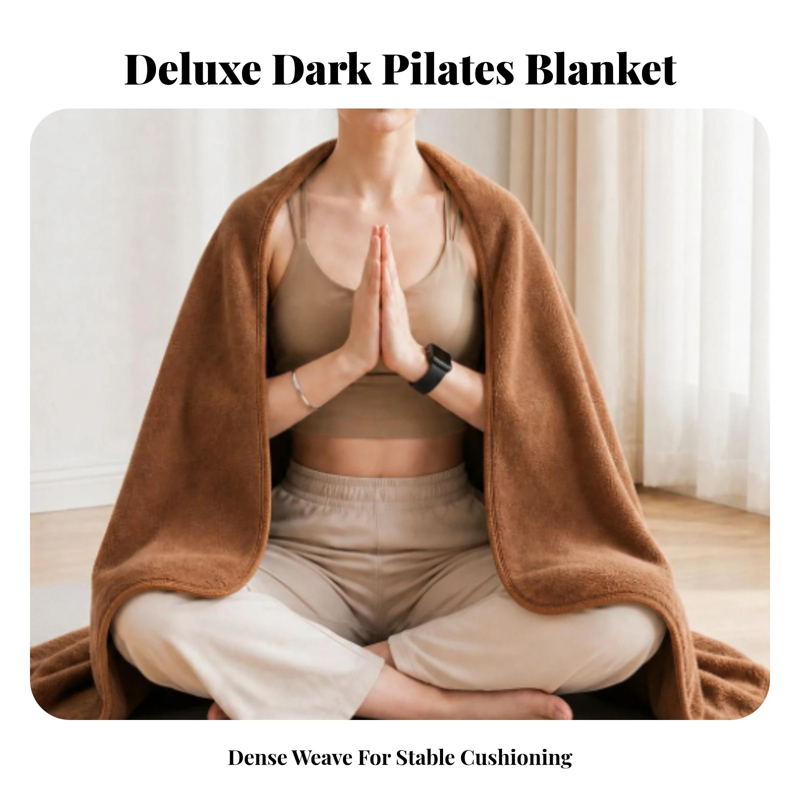 Fleece Wellness Blanket Easy Care Cozy Wellness Blanket Thick Premium for Yogis, Meditation Sessions, Home