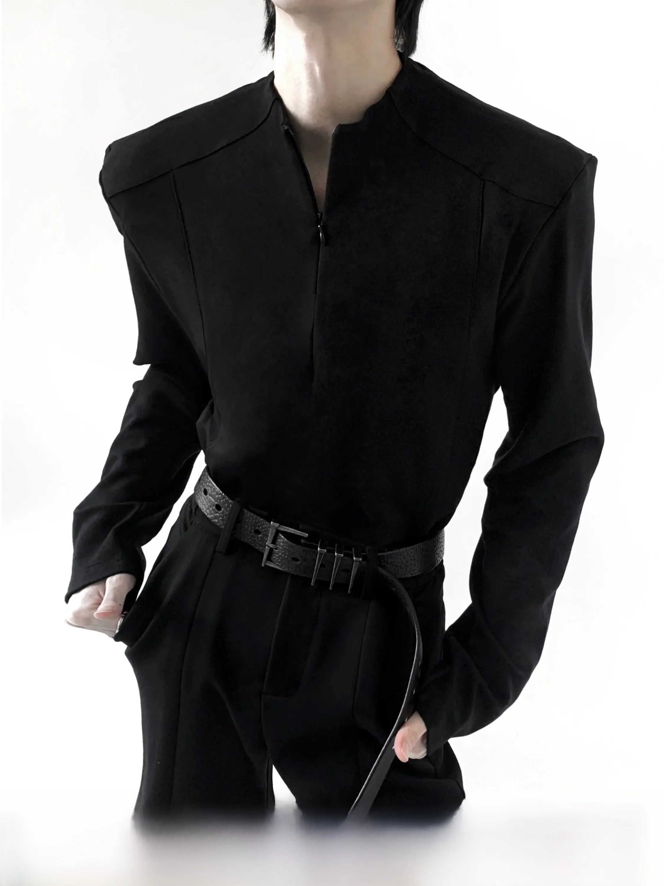 Men's Fleece Lined Goose down T-Shirt Thermal Base Layer Shirt Winter Warm Inner Wear Half Zip Standard Fit City Walk Outdoor