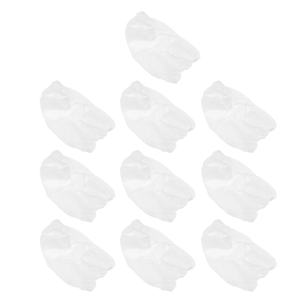 

20pcs Disposable Nonwoven Space Hat Elastic Full Face Head Cover One Size Protective Caps For Beauty Chemical Industry White