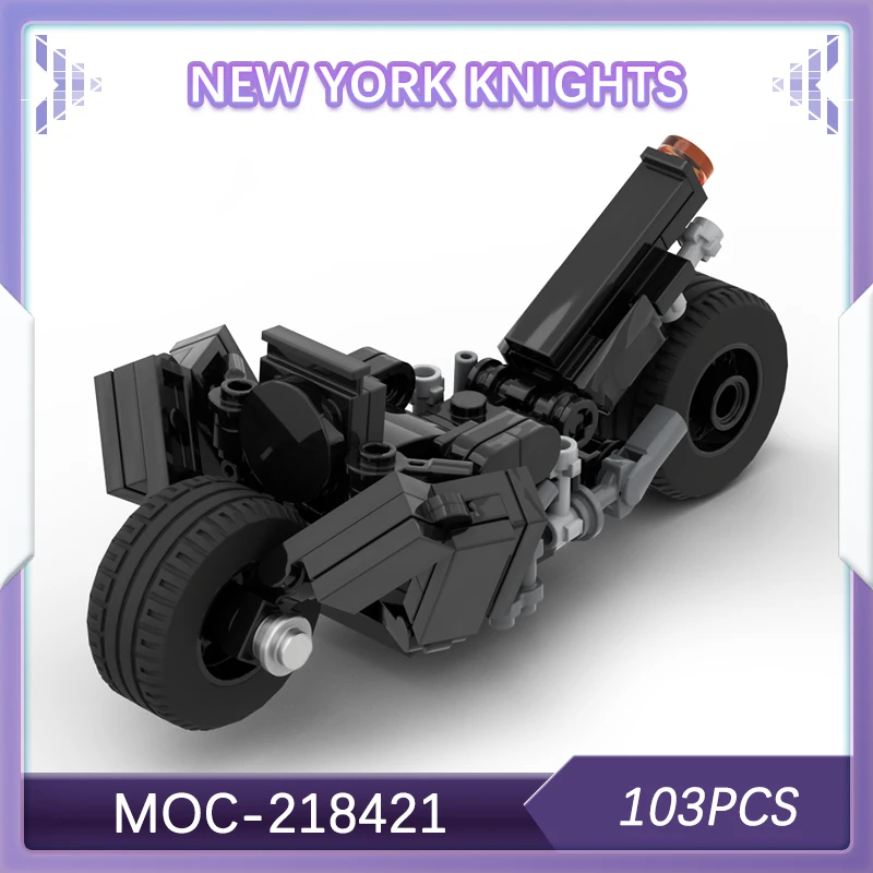

103P New York Knights Super Hero Motorcycle Classic Movie Toy Matching Educational DIY Model Decoration Creative New MOC-218421