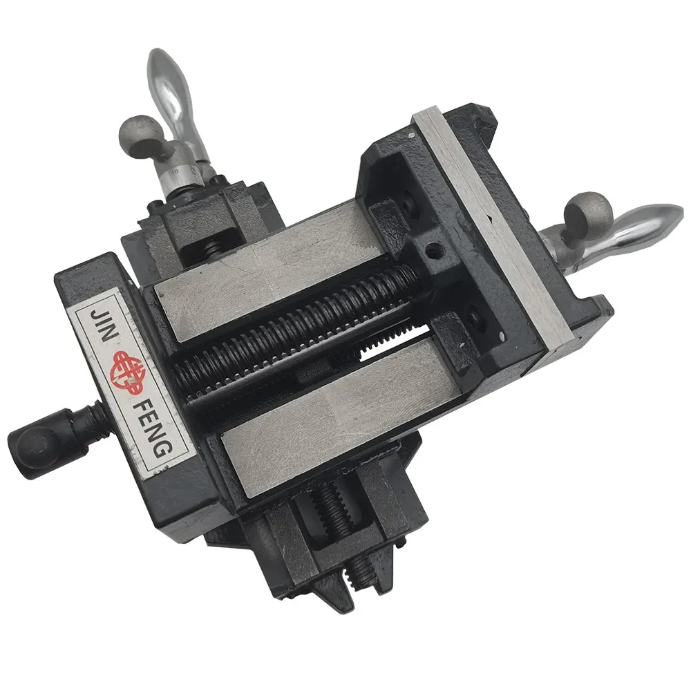 4 Inch Precision Cross Vise Two-Way Moving Vise Special Cross Vise Heavy Duty Cross Vise Drilling And Milling Machine