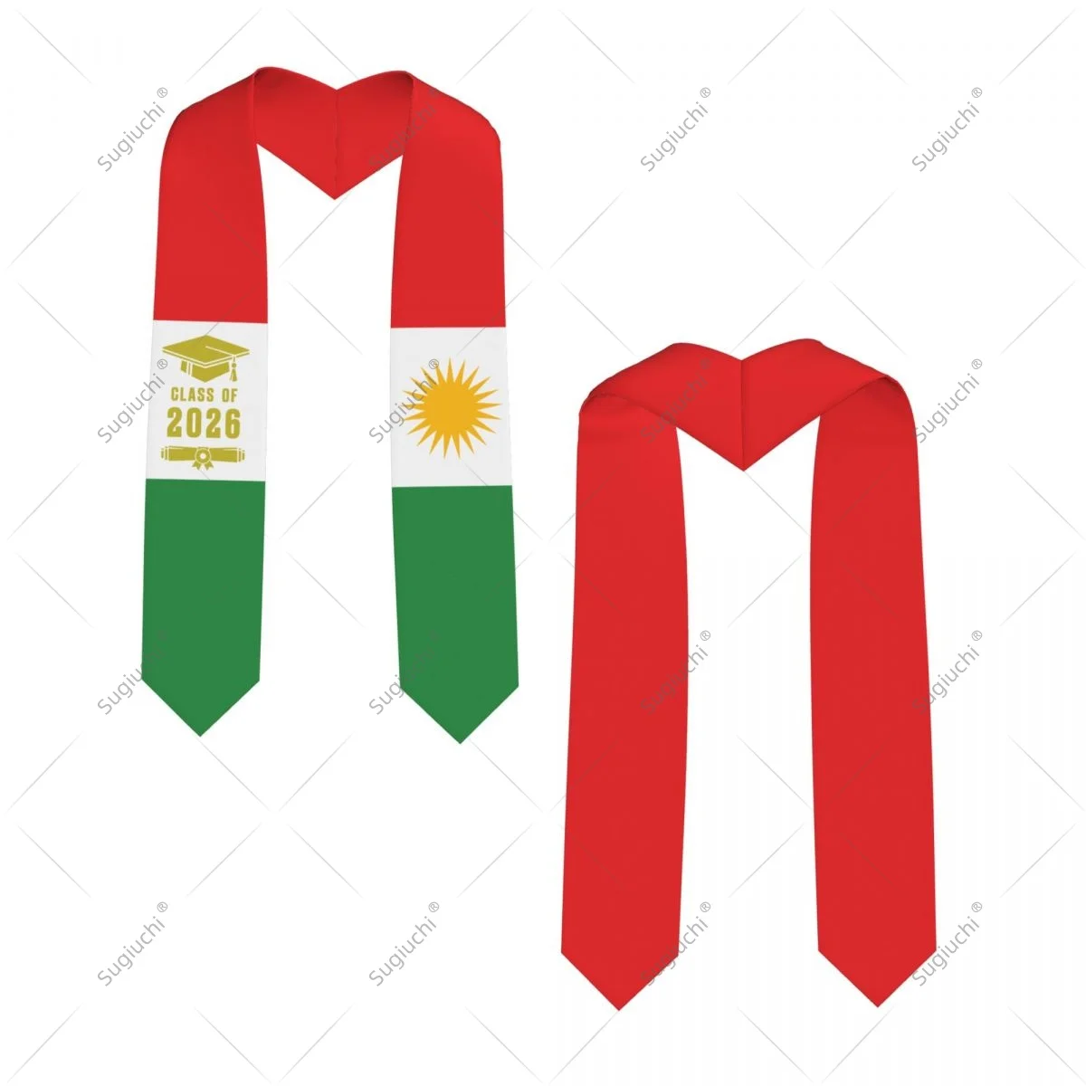 

Kurdistan Flag Class Of 2026 Graduation Stole Sash Scarf For International Students Proud Ceremony Adult Unisex