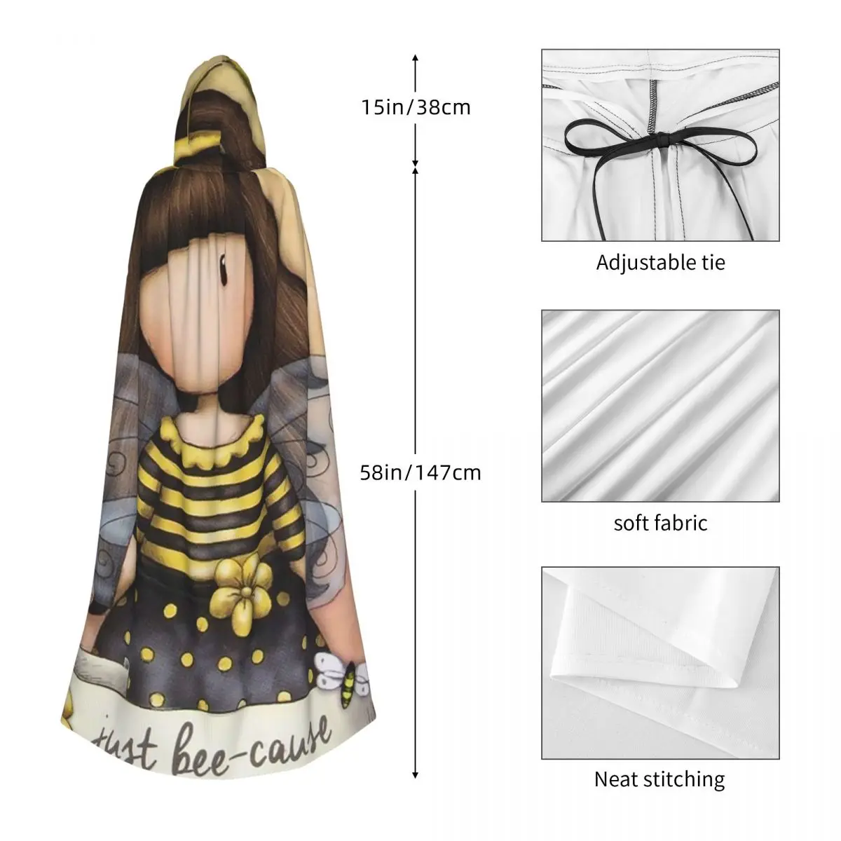 سانتورو جورجوس عباءة طويلة مقنعين الساحرة القرون الوسطى زي تأثيري كيب هالوين مصاص دماء الكبار للجنسين