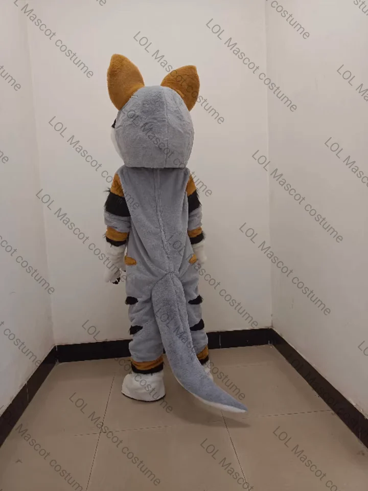 Robe de fête en fourrure de loup en peluche, tenue de carnaval, costume de mascotte d'halloween, livraison gratuite, nouvelle collection, offre spéciale