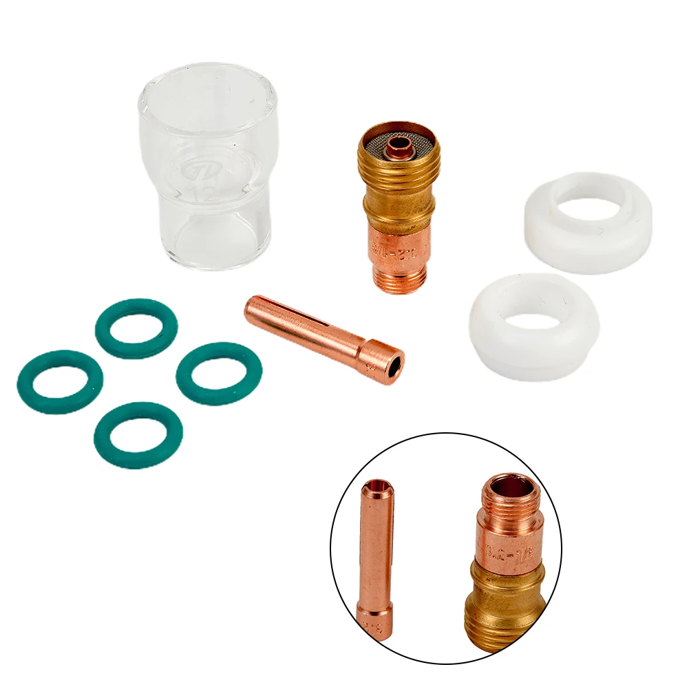 Accessoires de lentille de gaz de soudage pour Tig WP-17/18/26 tout neuf 9 pièces ensemble Kit TIG Durable accès chaud remplace