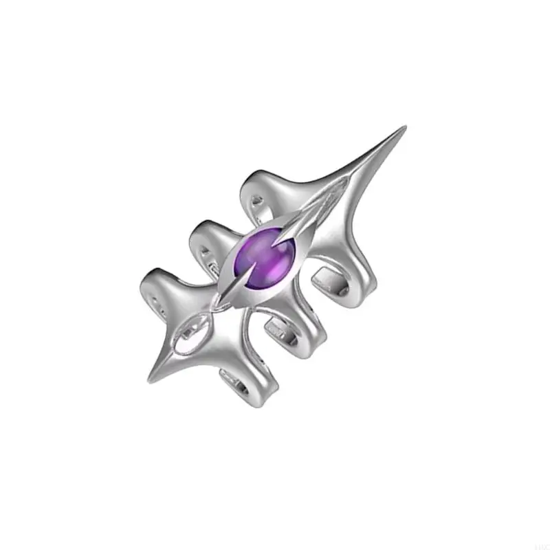 Stackable Wide Spikes Rings Three Layer Designs Adjustable for Layer Jewelry 