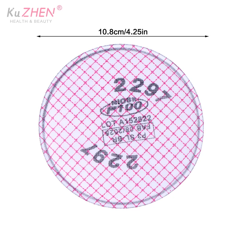 2 قطعة/المجموعة 2297 P100 مرشح تنفس متقدم على أساس الجسيمات مستوى المضطبة تخفيف البخار العضوي/التعدين/بناء السفن/Abateme #6