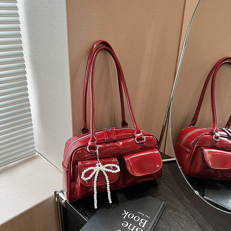 

Новинка 2023 года, женская сумка через плечо с бантом в балетном стиле, кошелек из искусственной кожи большой емкости, универсальная сумка через плечо для ежедневного использования