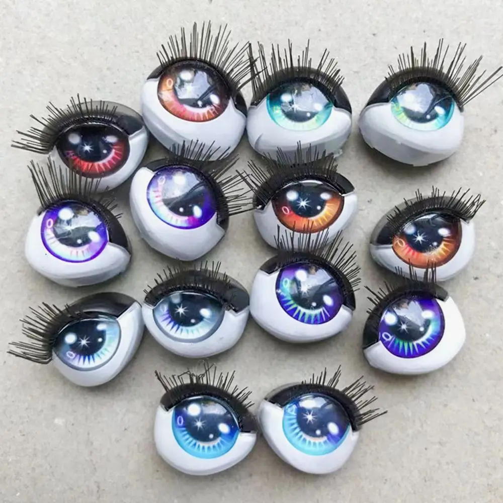 Self Matching DIY Doll Accessories 3D Eyes Eyelashes Face Eyes Doll Eyes