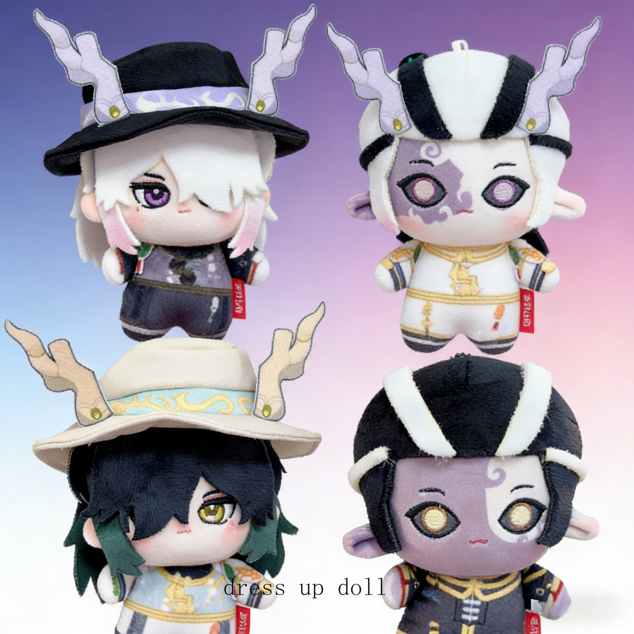 

Аниме Identity V: Белая стража и Черная стража ‌ Плюшевая игрушка-кукла Qilin Merchant Cotton Doll The Umbrella Soul, 10 см, милый мультяшный кулон