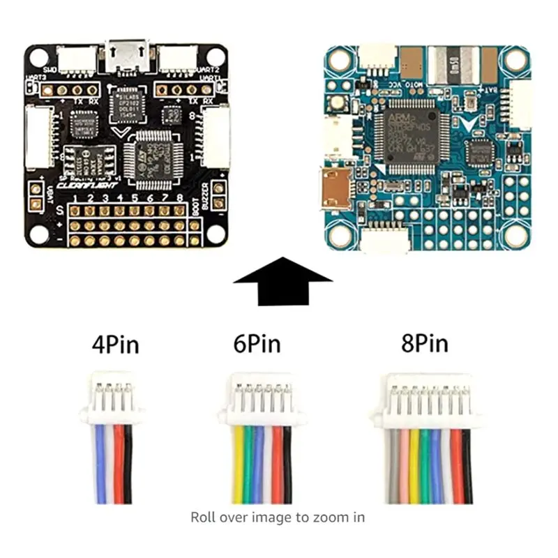 10X SH1.0 Connectors And Pre-Crimped Cables SH1.0Mm For FPV Drone Flight Controller 15Cm Wire