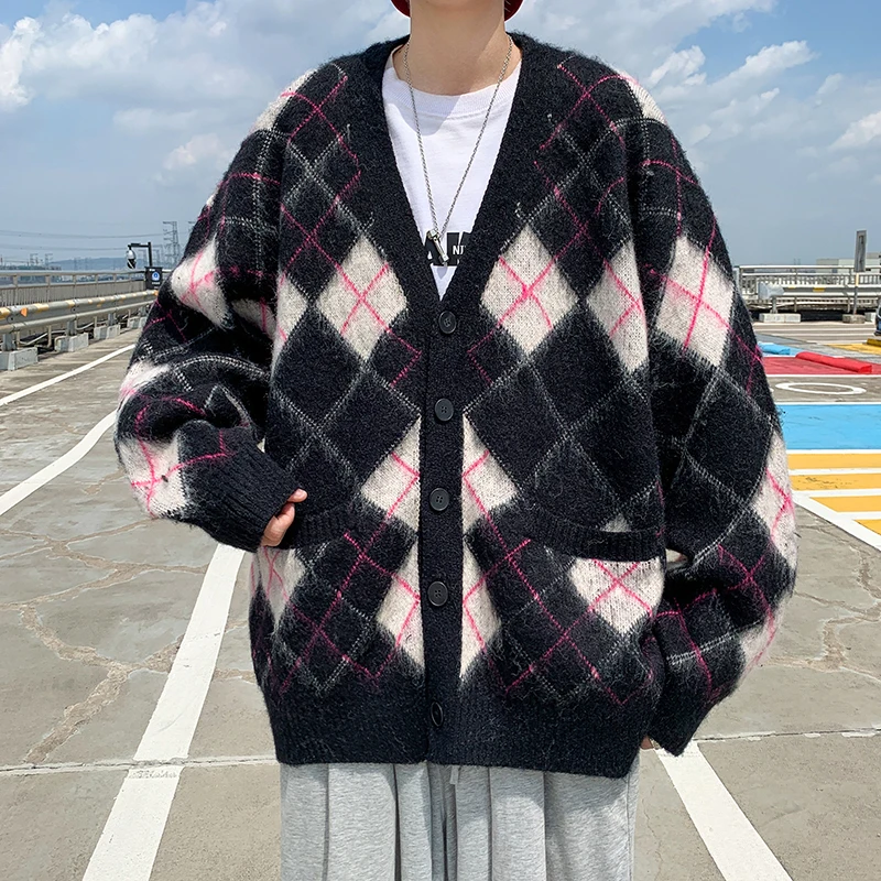 

2023 Season Popular Hip Hop Men's Cardigan Coat,Trendy Fashion Men's Cardigan Coat Cotton Blend Knitwear,Sweater Cardigan X18