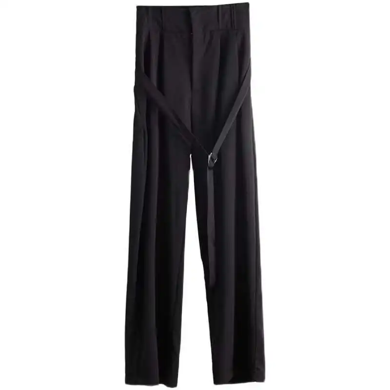 

Men's Pants Spring/Summer New Fashion Loose Straight Pants Wide Leg Pants Men's High Waist Casual Pants Large Jogger Pants