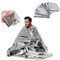 EW Portable Small Outdoor Camping Supplies First Aid Blanket Emergency Survival Blanket Insulation Blanket Sunscreen Blanket