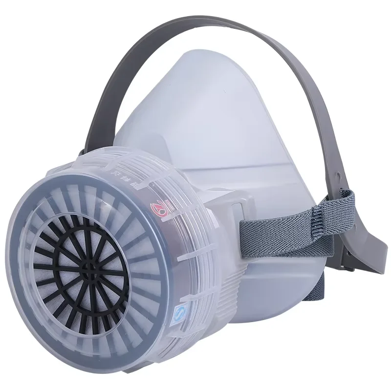 Gas Mask Secruity Protection Chemical Respirator For Miner Painting Spraying Decoration Polishing Half Facepiece Silicone