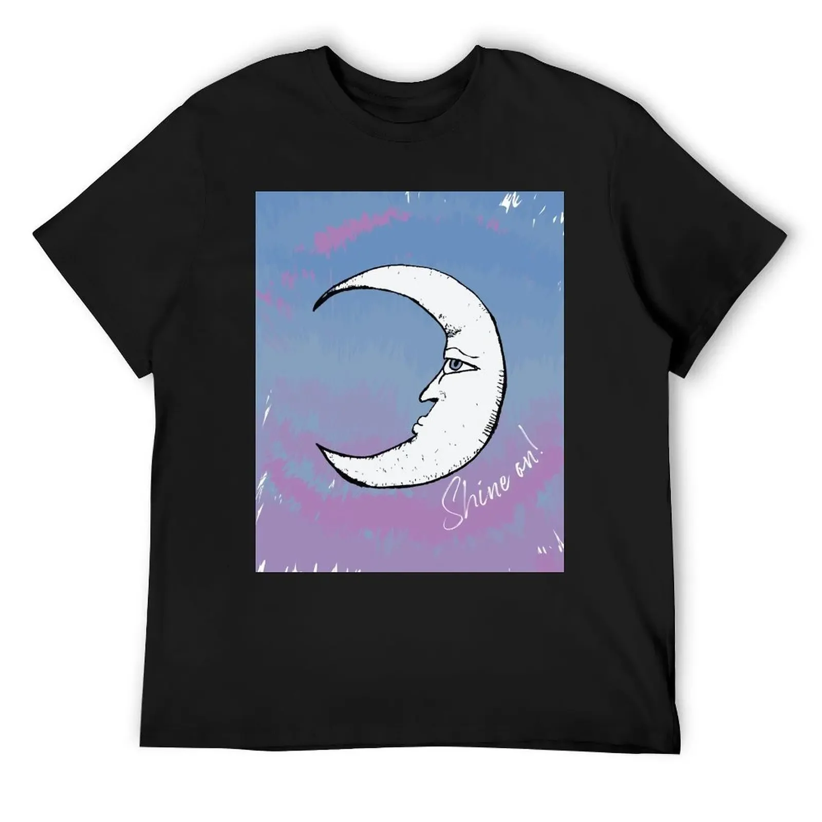 Pastel Moon Shine T-Shirt plus sizes rapper graphic tees funny t shirts men