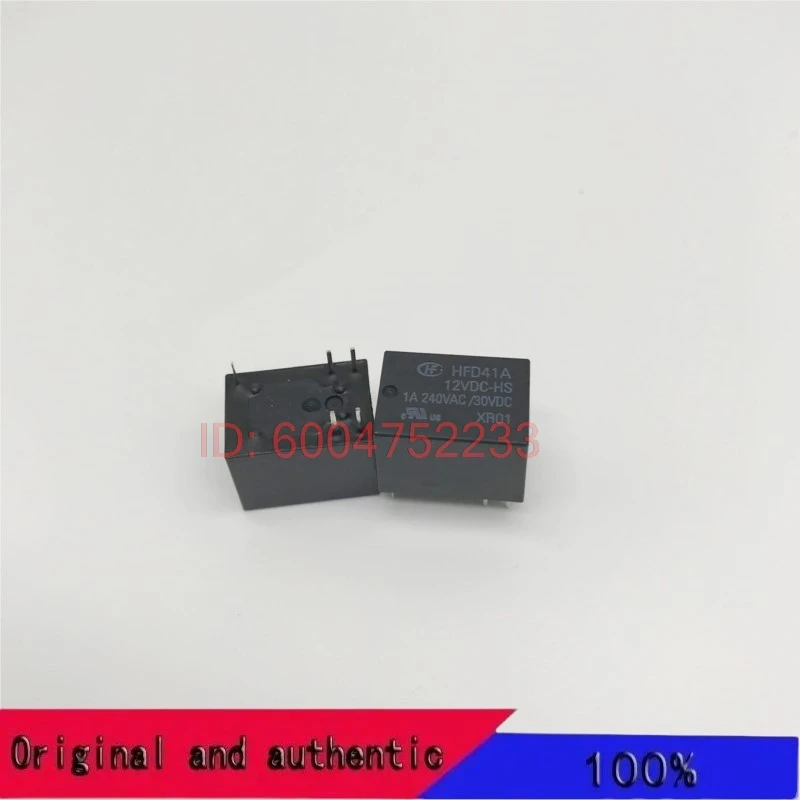 10PCS Hongfa relay HFD41A-12VDC-HS group conversion 5-pin 1A240VAC HM4101F-012-HS