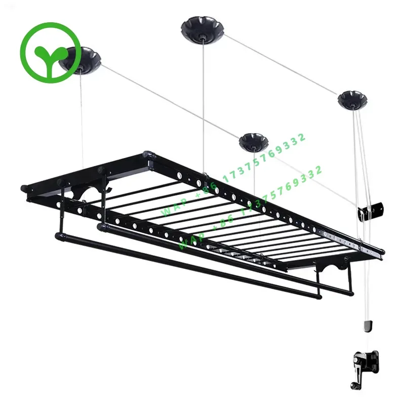 26 StyleMultifunctional Manual Operation Of Large-capacity Metal Drying Racks For Drying Heavy-duty Clothing And Bedding