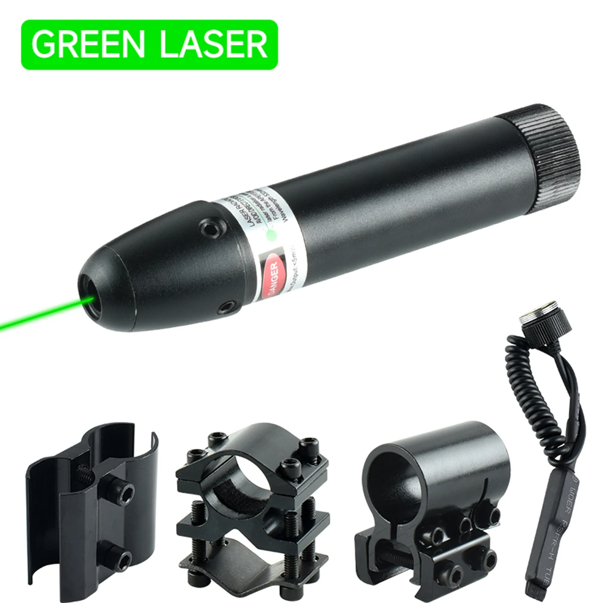 Taktisches Metall-Red-Green-Dot-Laserzielgerät, einstellbarer Jagd-Kalibrator für Picatinny-Schiene, 20-mm-Montage – Detail 14