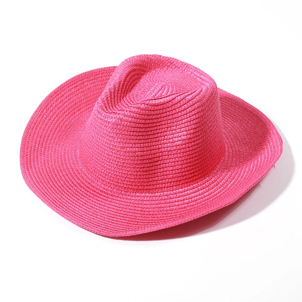 hat jazz straw fedora 2023 new summer women's hat beach vacation sunscreen hat summer hat for woman