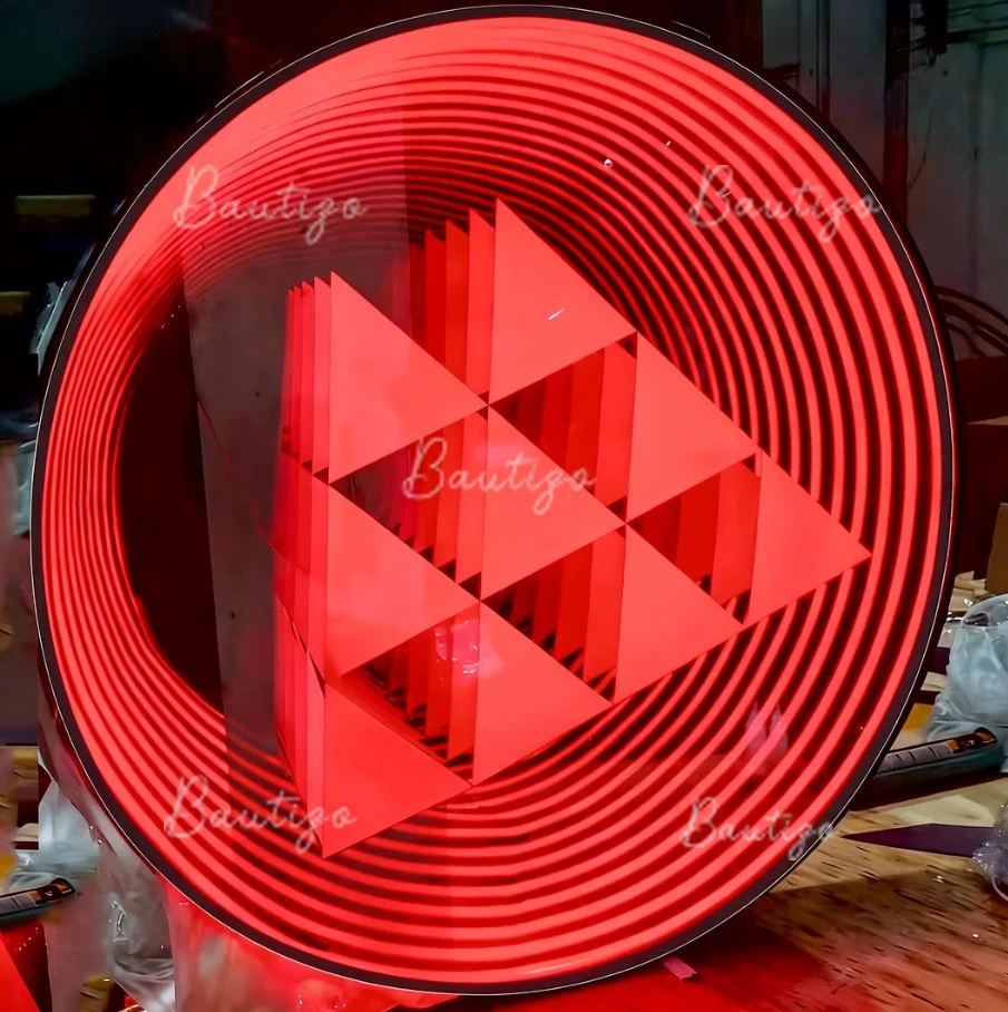 Personalized Illuminated Infinity Mirror Sign Glowing Custom Decor LED 3D Light for Good Times LED Sign Custom Advertising Sign