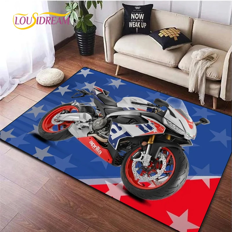 Racing Moto Sign A-APRILIA UnSlip Rug for Living Room,Bedroom,Playroom,Kitchen,Door Floor Mat Home Decor Carpet Gift Alfombra
