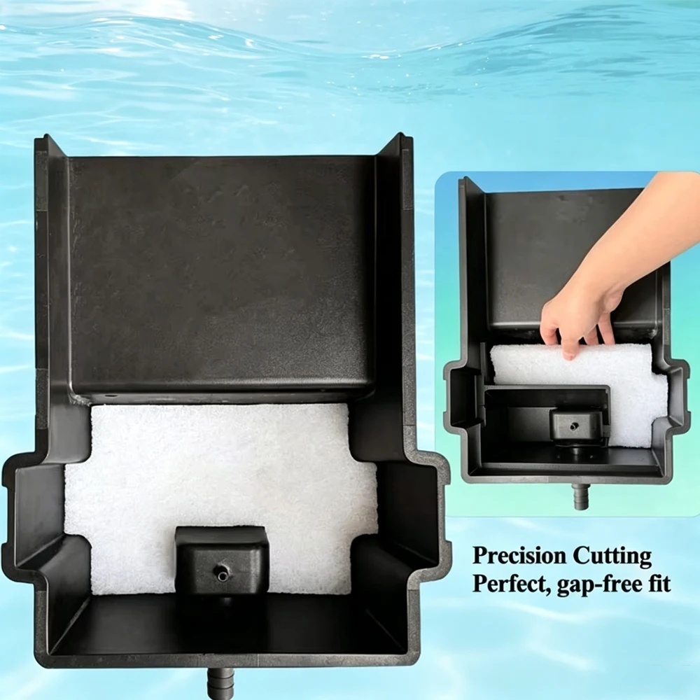 10/18Pcs Discount Waterfall Spillway For Pond BOSS Upgraded For Pond Filter Media Reusable Ultra Durable Pond Filter Material