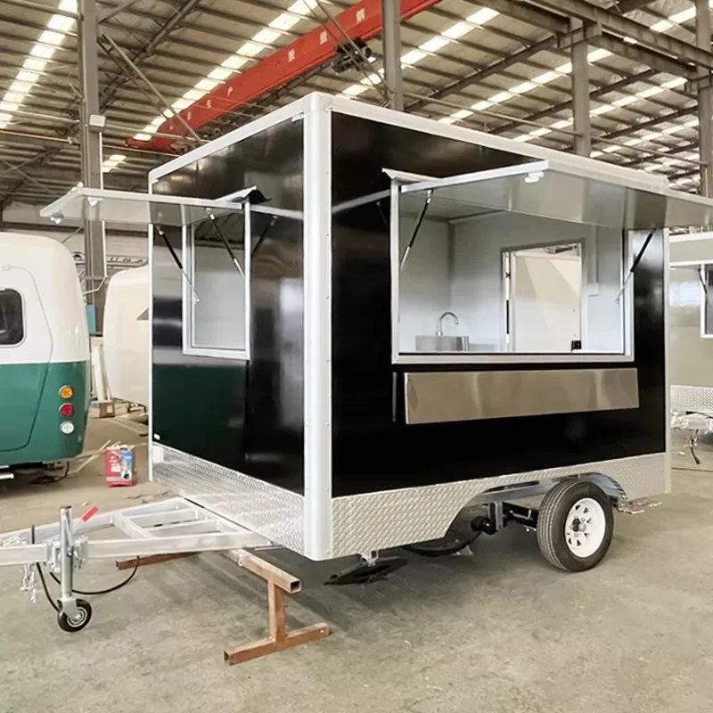 Restaurant Style Mobile Food Truck Kitchen Catering Trailer Pizza Coffee Hotdog Cart for Sale Houston
