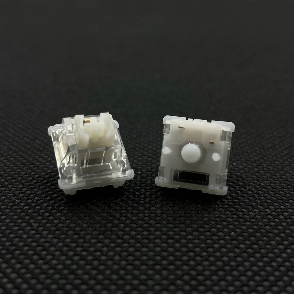 Mechanical Keyboard Crystal Mute Switch RGB 5Pin Linear Custom Keyboard Kit Factory lubrication Ultra-silent Transparent Cover