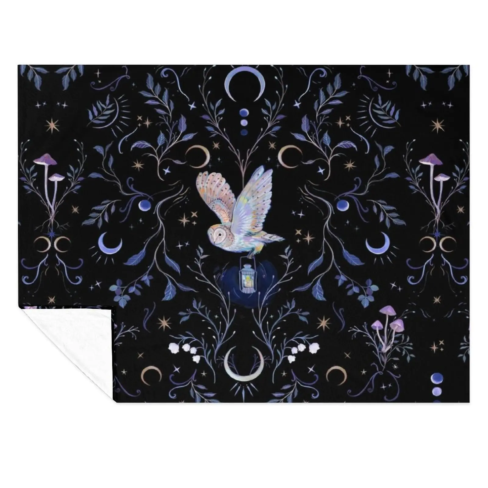 

Owl Moonlight Throw Blanket Soft Decorative Beds blankets ands Blankets