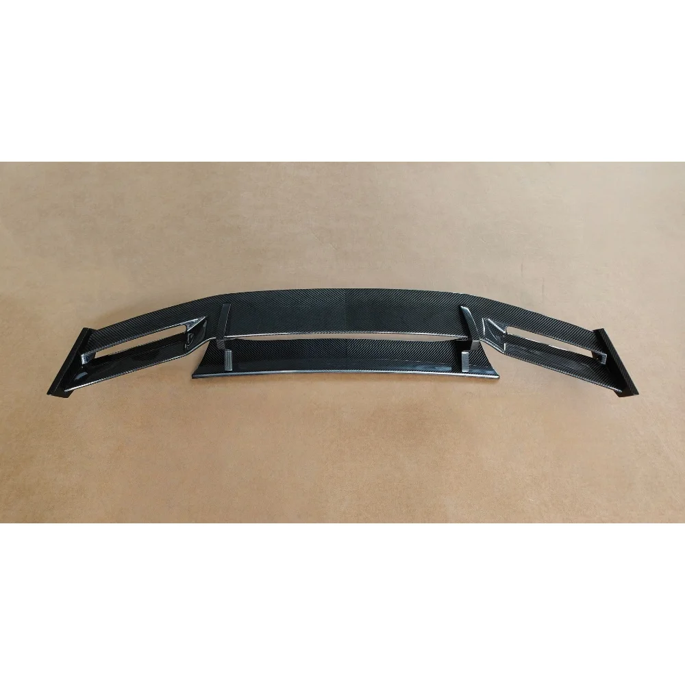 New JINGYUE PRO Style Dry Carbon Fiber Rear Spoiler Wing Tail Body Components Fix with Screws for GT Car Modification
