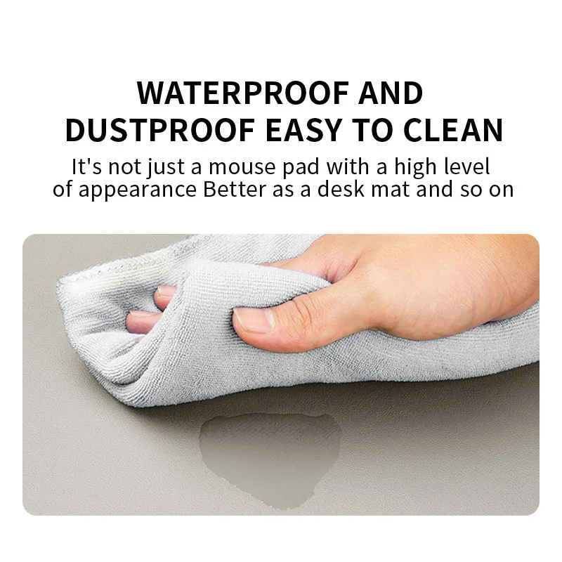 1pc Large Size Office Desk Protector Mat 23.62x11.81in PU Leather Waterproof MousePad Desktop Keyboard Desk Pad Gaming Mousepad image 4