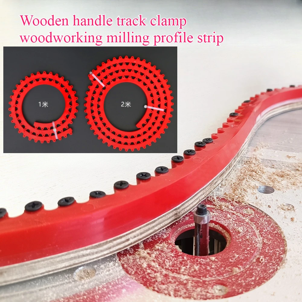 WoodWorking Profiling Strip Milling Router Trimmer Guide Flexible Curve Template Adjustable Shaping Strip Drywall Carpentry Tool