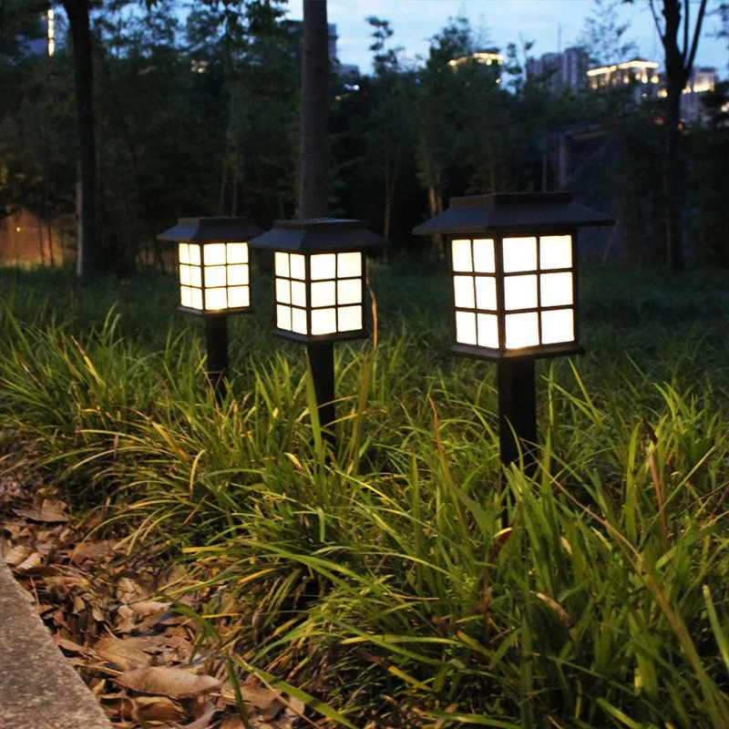 Lampe solaire LED pour allée extérieure, étanche, pour jardin, aménagement paysager, cour, patio, allée, éclairage de jardin LED