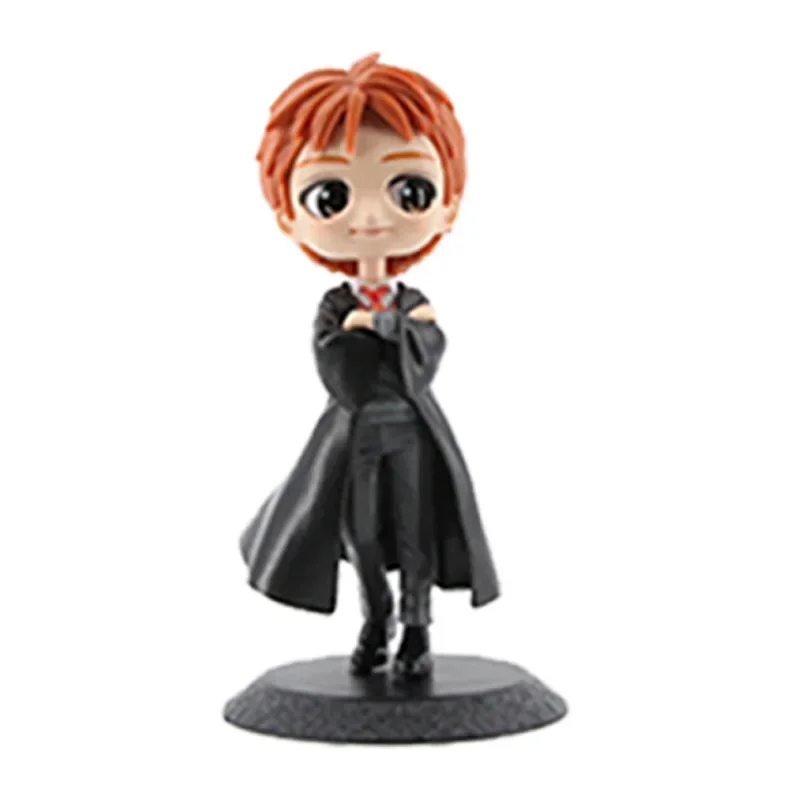 Q Version Wizards Action Figures Dolls Anime Figure Severus Snape Draco Malfoy Ron Hermione Potter Model Kids Collection