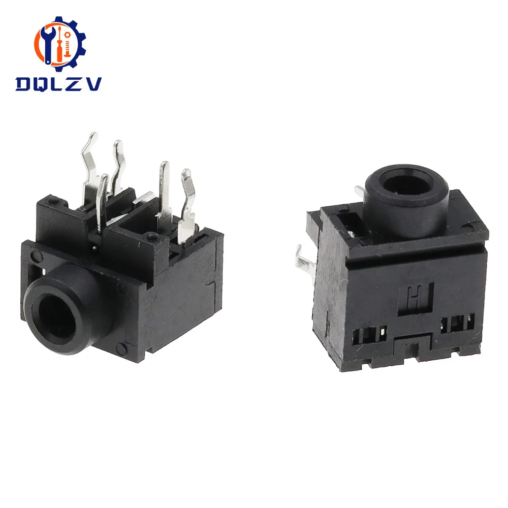 Headphone Jack Socket PJ-317 5Pin DIP 3.5MM Stereo Female Socket 3.5 Audio Earphone Connector PJ317 Audio Socket