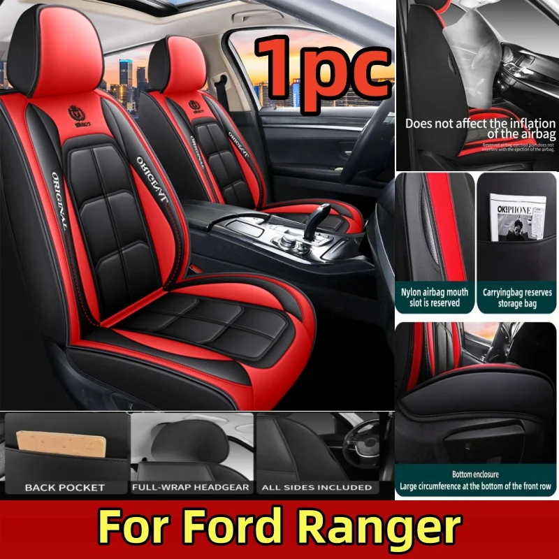 

For Ford Ranger car Seat Covers All-inclusive artificial leather waterproof and wear-resistant front muscle seat covers 1PC